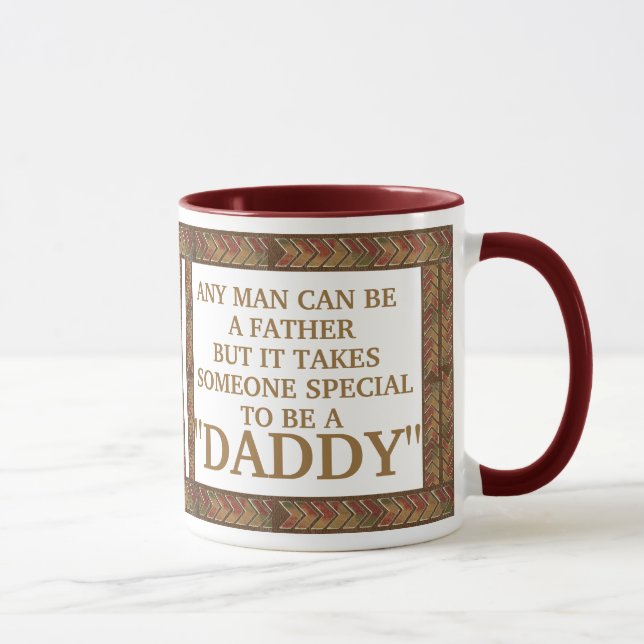 Caneca Qualquer homem pode ser pai, mas Pai é especial (Direita)