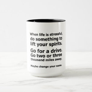 Caneca Quando a Vida é Estressante