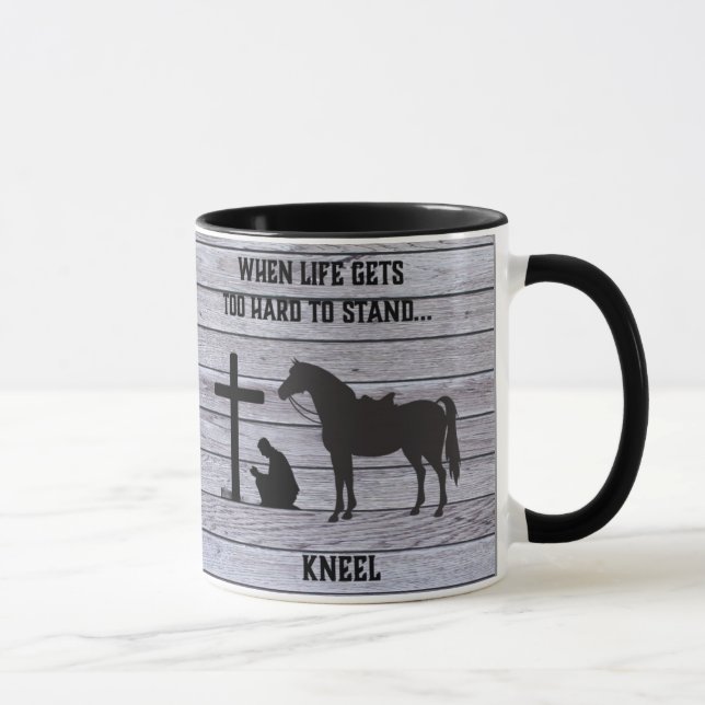 Caneca Quando a vida ganha duro, Kneel (Direita)