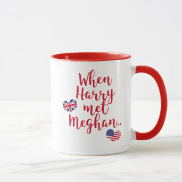 Caneca Quando Harry conheceu Meghan | Casamento Real