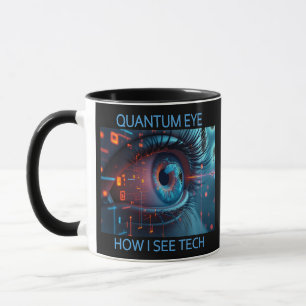 Caneca Quantum Eye Tech combo, dois lados