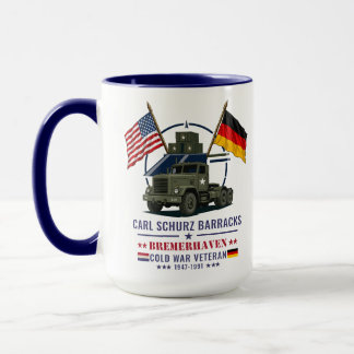Caneca Quartel Carl Schurz Bremerhaven Veterano da Guerra