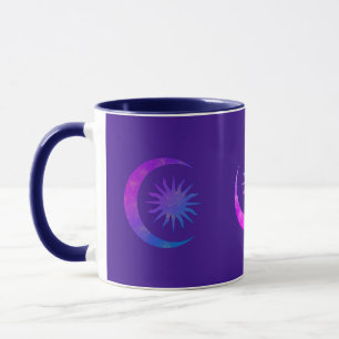 Caneca Quarto Zen Violeta Índigo Roxo Lua & Sol