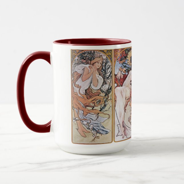 Caneca Quatro estações, Mucha (Esquerda)