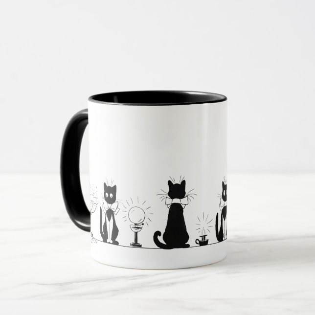 Caneca Quatro Gatos Pretos, Louis Wain (Frente Esquerda)