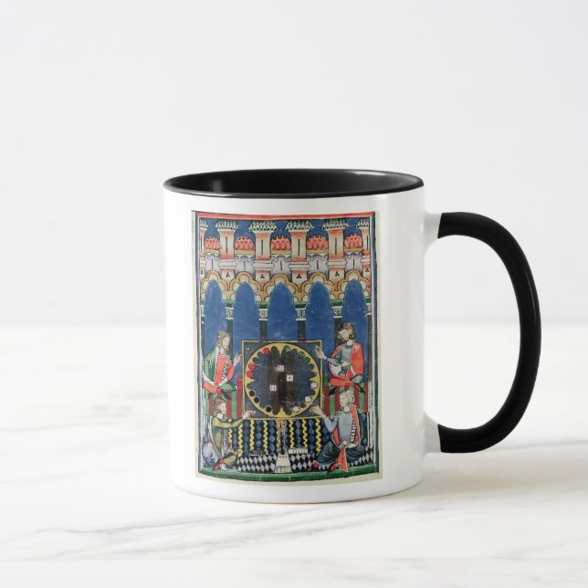 Caneca Quatro jogadores árabes da gamão (Direita)
