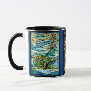 Caneca Quatro Trabalhos de arte De Vidro De Tiffany Manch