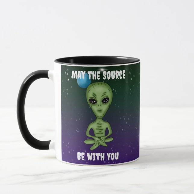 Caneca Que a Fonte Esteja Contigo | Planetas Extraterrest (Esquerda)