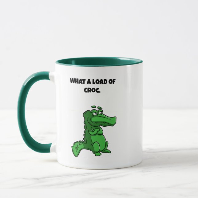 Caneca Que Cartoon Croc Funny Alligator (Esquerda)