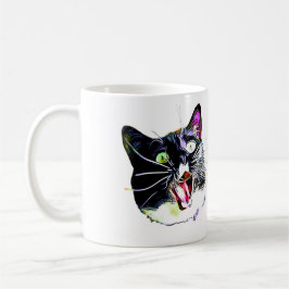 Caneca que do gato "eu vim, mim viu, I FRAZZED "