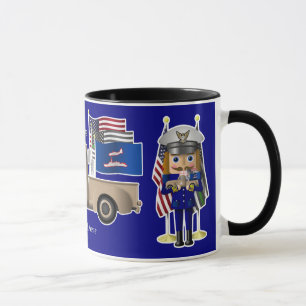 Caneca Quebra-cabeça Guarda costeira com pequeno caminhão