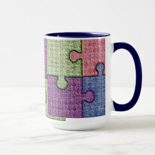 Caneca Quebra-cabeça Texturizado, Piece Mug