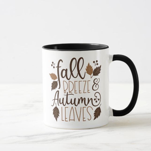 Caneca Quebra das Folhas do outono (Direita)