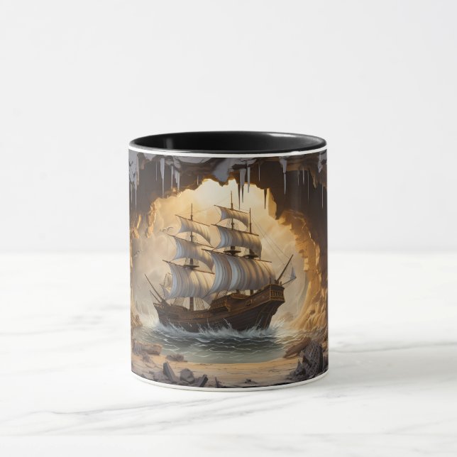 Caneca Quebra de Embarcação Através de Mola 3D (Centro)