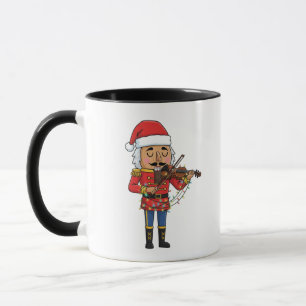 Caneca Quebra-Nozes Soldado de Brinquedo Violino Clássico