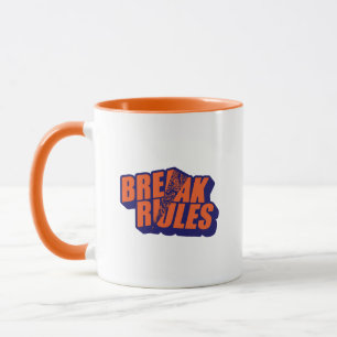 Caneca "Quebre as Regras" Citação de Rebelde Irreverente