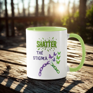 Caneca Quebre o estigma - Mug de saúde mental