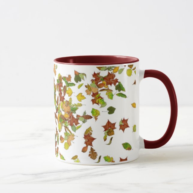 Caneca QUEDA/FOLHAS AUTUOSAS,Branco (Direita)