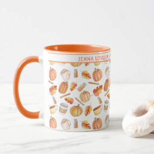 Caneca Queda Whimesp Pumpkin Spice 2 Tone Mug