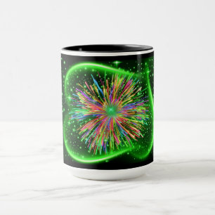 Caneca Quedas de café claro e brilhante