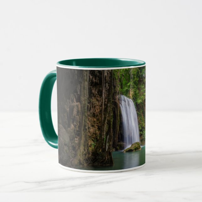 Caneca Quedas | Primavera RainForest Waterfall Tailândia (Frente Esquerda)