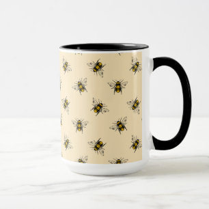 Caneca Queen Bee Pattern