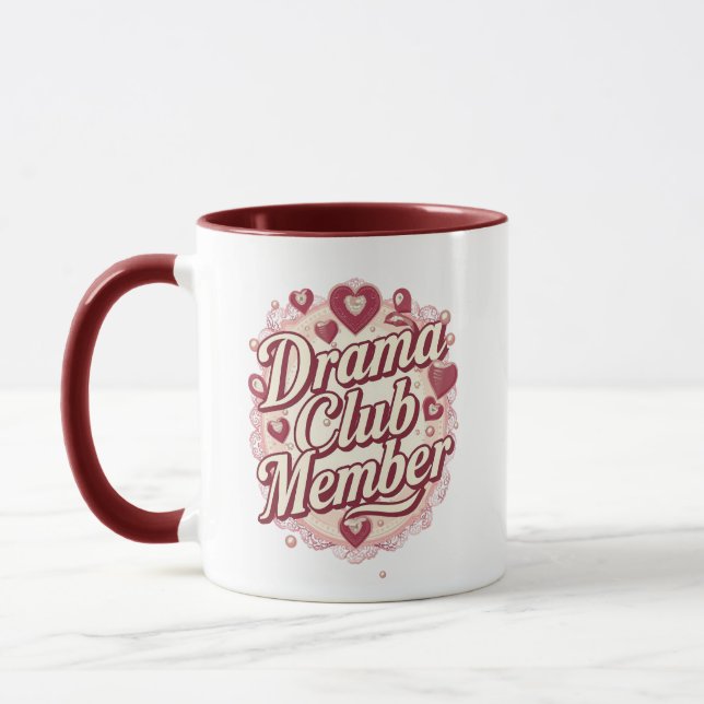 Caneca Queen of Drama Playful Quote (Esquerda)