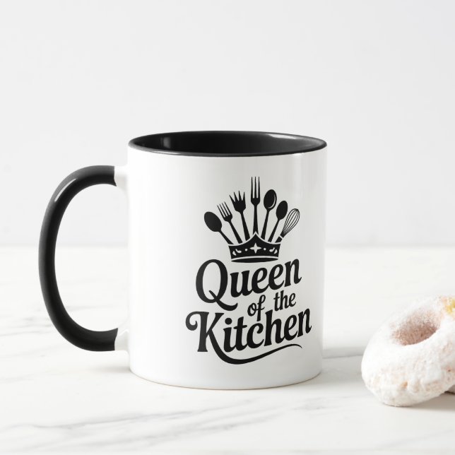 Caneca Queen of the kitchen  (Com Donut)