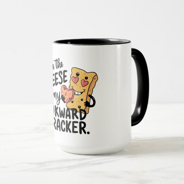 Caneca Queijo para o meu awkward | Namorados engraçado e  (Frente Esquerda)