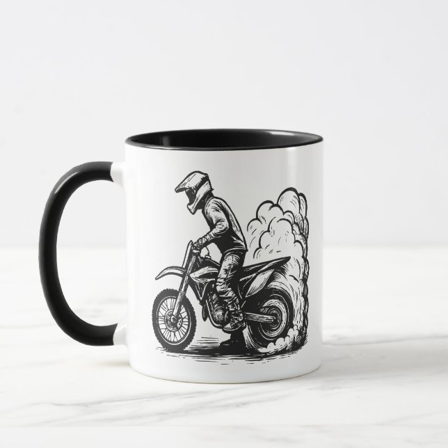 Caneca Queima de Moto de Trilha (Esquerda)