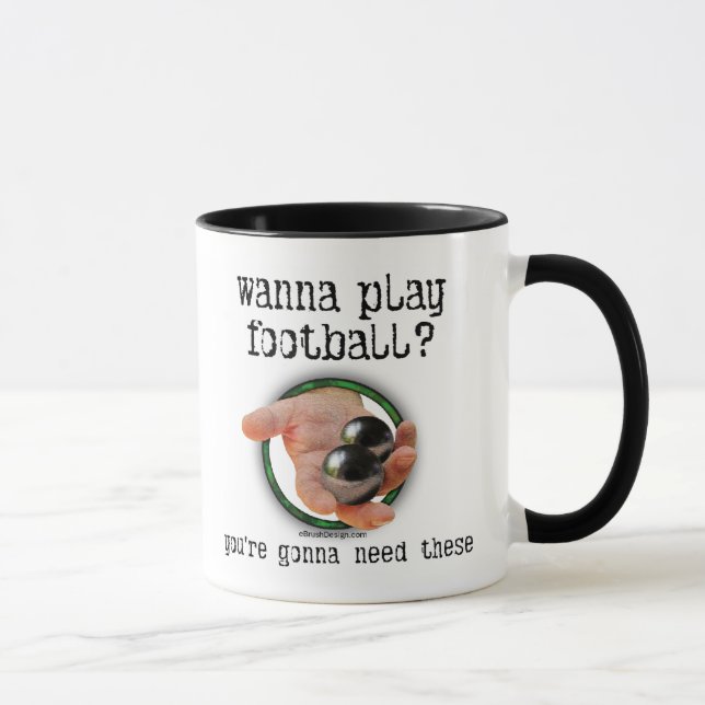 Caneca Queira jogar o futebol? (Direita)