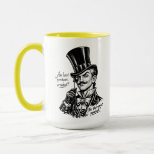 Caneca Quem é precioso?! Caricatura do Lorde espirituoso