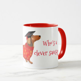 Caneca "Quem é uma salsicha inteligente", dachshund, cane