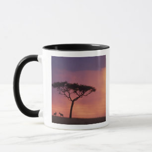 Caneca Quênia: Parque Nacional Masai Mara, Pôr do sol.
