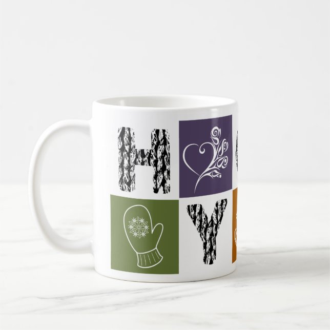 Caneca quente & do hygge (Esquerda)
