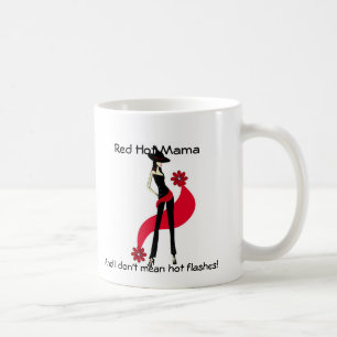 Caneca quente do Mama flashes quentes da diva para