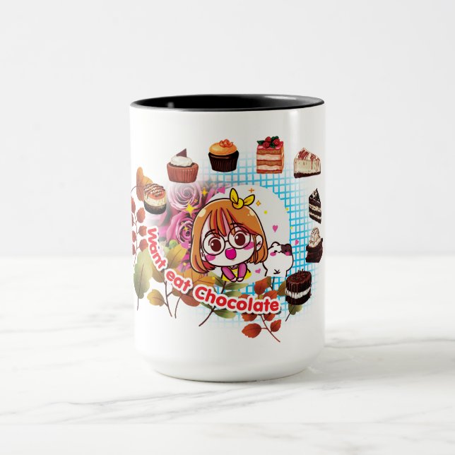 Caneca Quer comer chocolate Cake Mug (Centro)