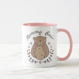 Caneca Querida mamãe Bear com bebê