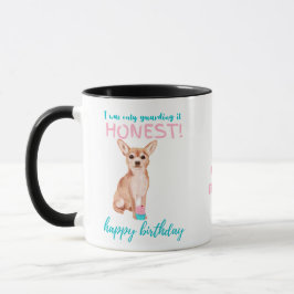 Caneca Querido Fawn Chihuahua MOM ou Pais Aniversário
