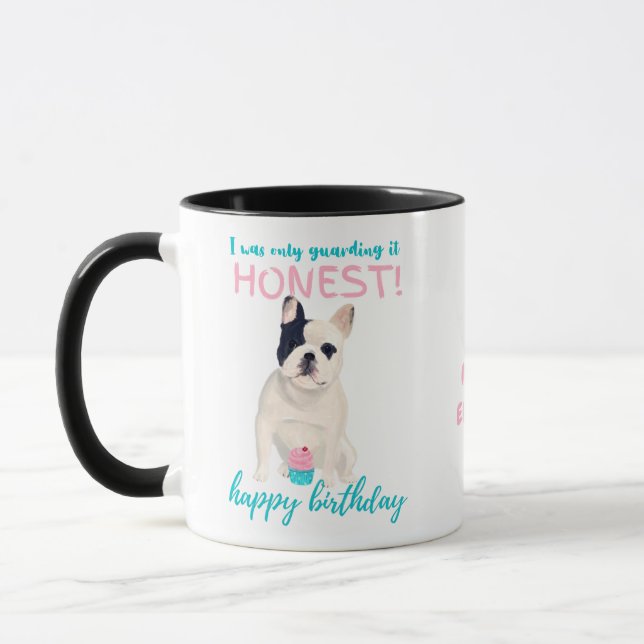 Caneca Querido francês Bulldog Engraçado MOM ou Pais Aniv (Esquerda)