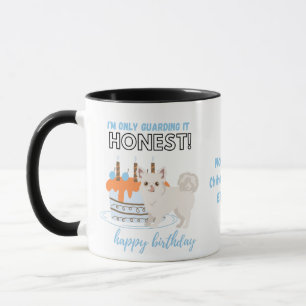 Caneca Querido Longhaired White Chihuahua MOM Aniversário