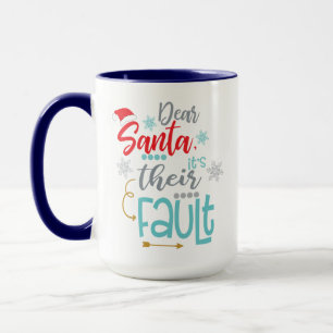 Caneca Querido Papai Noel, É Culpa Deles, Alegria Natalin