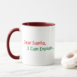 Caneca Querido Papai Noel, Posso Explicar - Carta Diverti