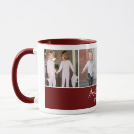 Caneca Queridos da tia personalizada com 4 fotos quadrada