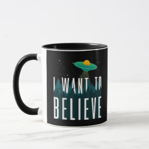 Caneca Quero acreditar na área de Aliens 51
