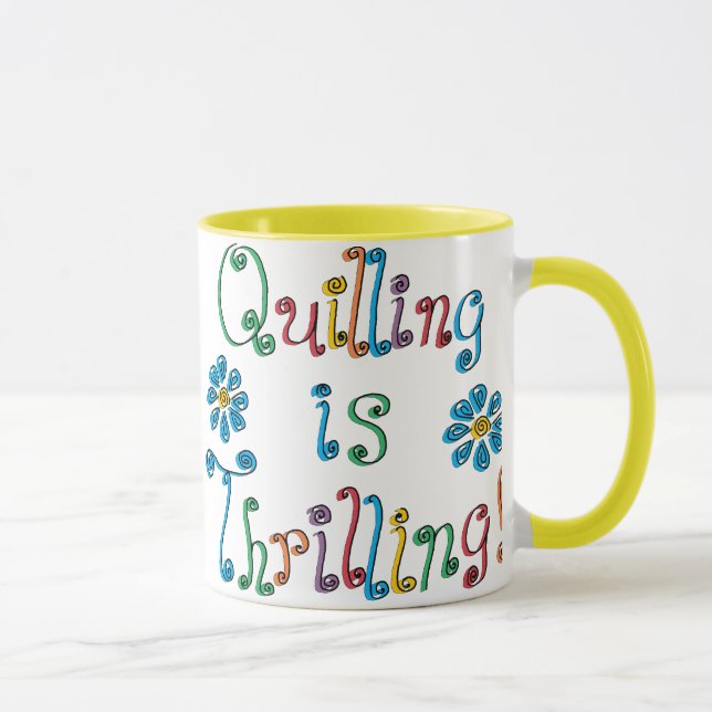 Caneca Quilling está excitando (Direita)
