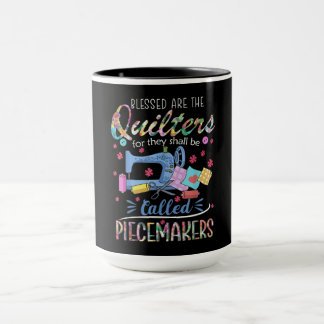 Caneca Quilters Abençoados, Piecemakers, Quilting Sewing