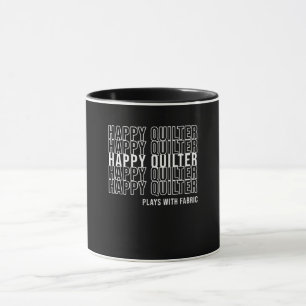 Caneca Quilters Encantados Engraçados Jogam Com Tecido