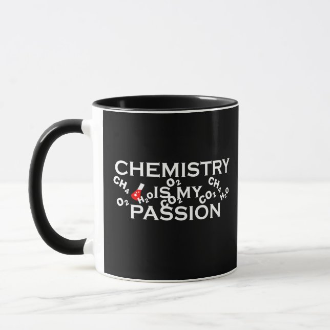 Caneca química é minha paixão citações engraçadas (Esquerda)