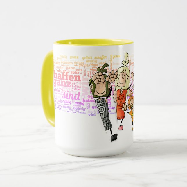 Caneca Quinn, Rona, Tida & Ugo - Geschwister /  (Frente Esquerda)